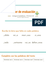 Taller de evaluación Castellano