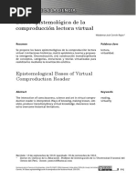 Bases Epistemológica de La Comproducción Lectora Virtual PDF