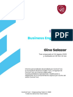Informe Del Business English Test de Gino Salazar PDF