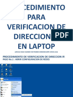 Procedimiento de Verificacion de Direccion IP