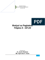 Learning Module in Filipino 5 GFLW S.Y. 2019 2020