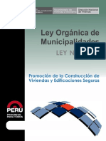 LEY #27972 - Ley Organica de Municipalidades