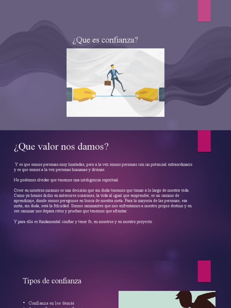 El Valor de la Confianza en Nosotros | PDF | Crecimiento personal y ...