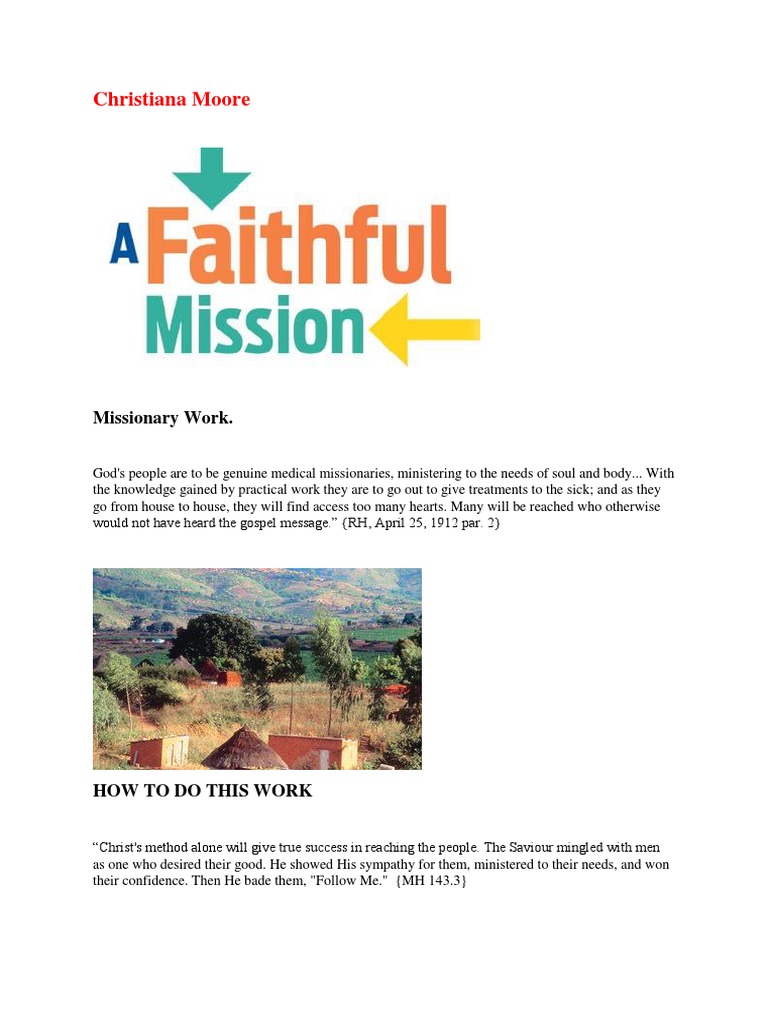 Missionary Work Part 1 Times Pdf Jesus Religious Faiths