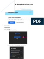 TUTORIAL MENGGUNAKAN APLIKASI ZOOM