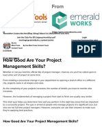 How Good Are Your Project Management Skills? - From