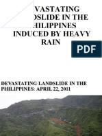 Devastating Landslide in The Philippines Induced by Heavy Rain