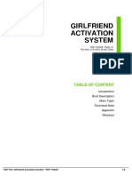 Girlfriend Activation System: Table of Content