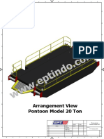 Ilustrasi Drawing Pontoon Model P20T & Specification Data Sheet