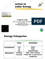 An Introduction To Renewable Energy: Frank R. Leslie