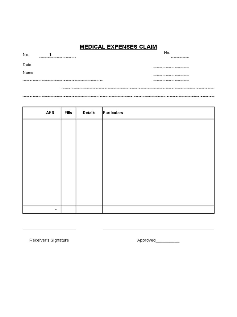 Medical Claim Form PDF