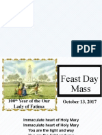 Feast Day Mass (October 13)