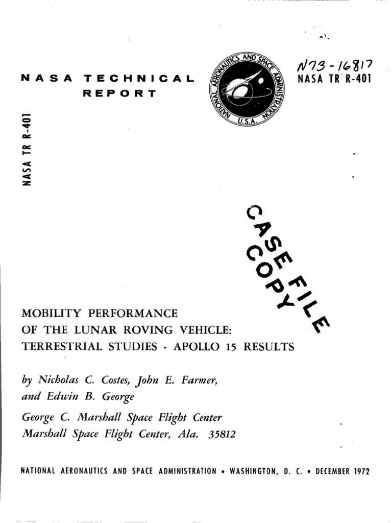 Nasa TR R 401 PDF | PDF | Apollo Program | Science
