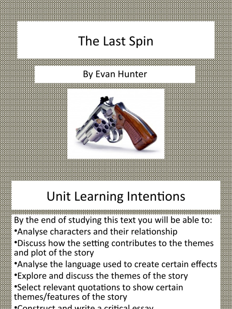 The Last Spin by Evan Hunter PDF Essays Narrative