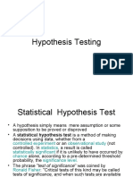 Hypothesis Testing About A Mean 3