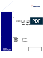 Global Reporting System User Manual GRS-Rig V4.0: Title