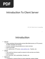 Introduction To Client Server