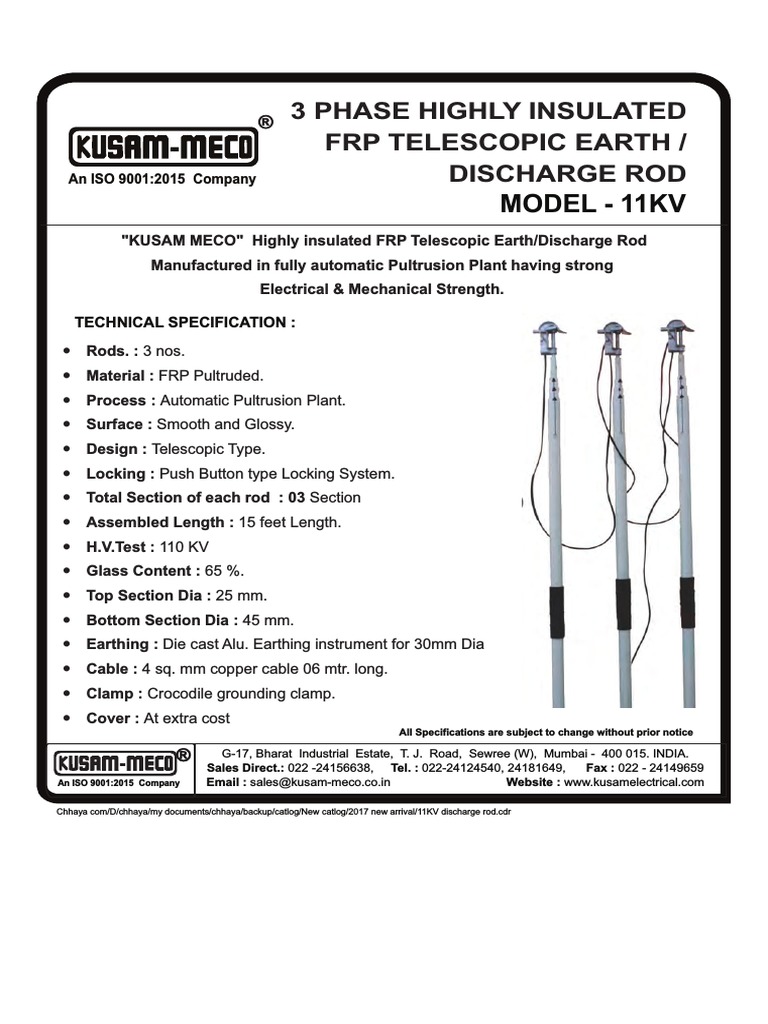 Discharge Rod 11kv 3phase PDF