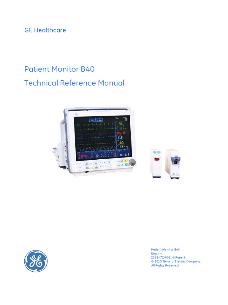 GE B40 Technical Reference Manual PDF | PDF