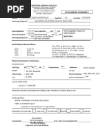 Sample Discharge Summary