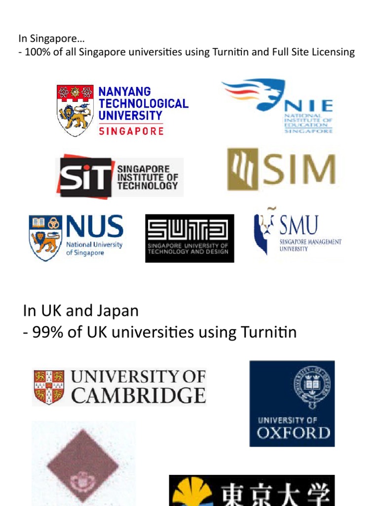 Turnitin Usage in Singapore Universities | PDF