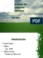 Introduction To Agricultural Economics