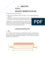 INFORME MOMENTO FLECTOR Y FUERZA CORTANTE (Reparado)