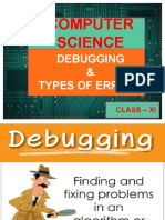 COMPUTER SCIENCE DEBUGGING & TYPES OF ERRORS