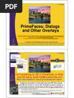 PrimeFaces Overlays and Popup Windows