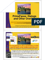 PrimeFaces Overlays and Popup Windows