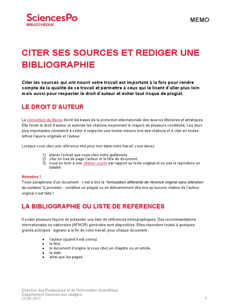 Citer Ses Sources Et Rediger Une Bibliographie Plagiat Journaux Et Magazines