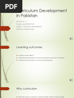 Curriculum Development in Pakistan