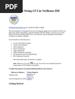 Designing A Swing GUI in NetBeans IDE