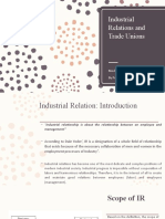 8 Industrial Relations, Trade Unions and Grievance Redressal