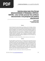 Sociologia das pol+¡ticas Educacionais (S.Ball)