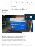 Leeds Hospital Trust Bans Smoking On Grounds - BBC News