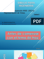 Sistema proyección ANSI ISO A vistas