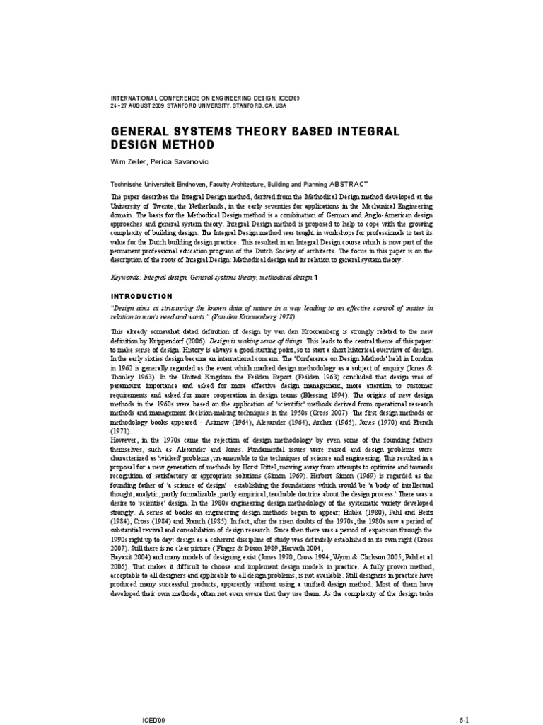 Integral Design Method in Engineering | PDF | Design Methods | Design