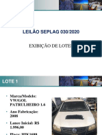 Exibicao de Lotes - Leilao 030 2020