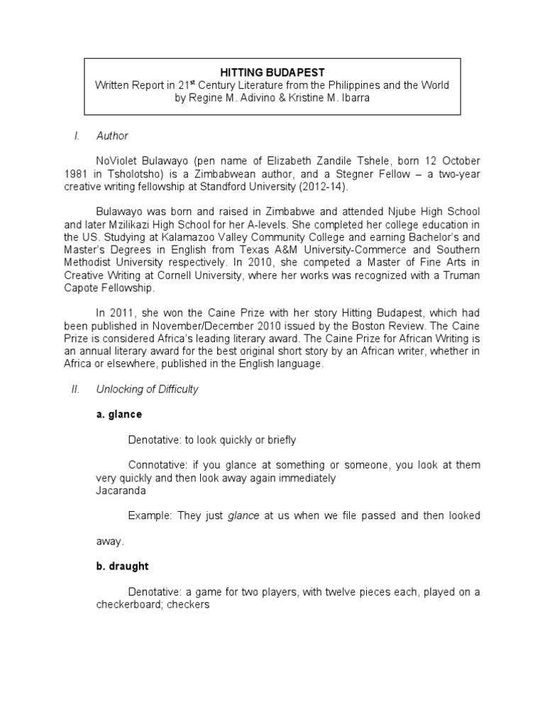 Hitting Budapest I. Author PDF Entertainment (General)