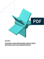 Multiaxis Stock Model, Facing, Morph Between 2 Surface, Surface Finish Blend, Curve 5 Axis, Transform Toolpath
