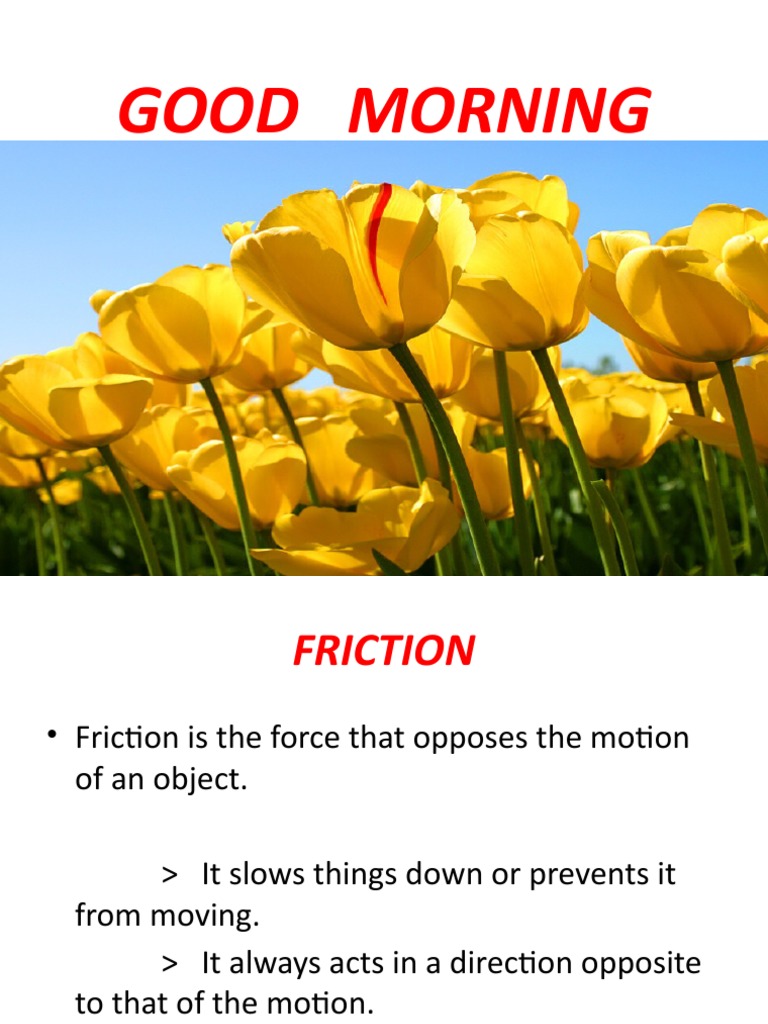 Understanding Friction: Types and Effects | PDF | Home & Garden ...