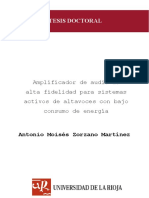 Amplificador de Audio de Alta Fidelidad ParaSistemasActivos