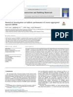 Numerical Investigation On Ballistic Performance of Coarse-Aggregated Layered UHPFRC