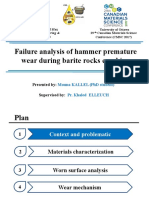 National Engineering School of Sfax University of Ottawa: Failure analysis of hammer premature wear during barite rocks crushing