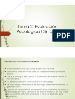 Tema 2. Evaluación Psicologia Infantil