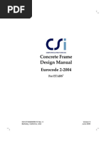 Concrete Frame Design Manual: Eurocode 2-2004