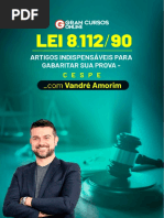 Lei 8112 90 Artigos Indispensaveis para Gabaritar Sua Prova CESPE Cebraspe PDF
