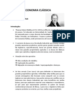 Resumo Do Pensamento Econômico de Thomas Malthus