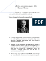 Resumo Do Livro de John Maynard Keynes - As Consequências Econômicas Da Paz